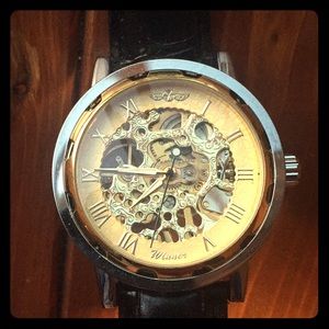 Steampunk gold watch - subtle Harry Potter theme